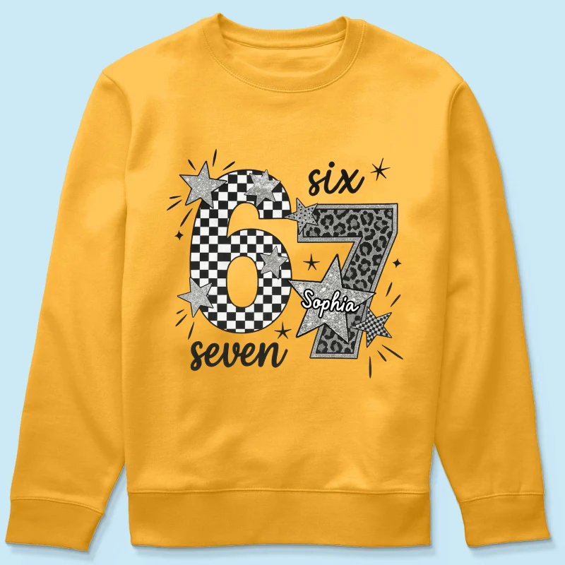 Viral Six Seven 67 Gen Z Funny Teen Slang - Personalized Shirt - Christmas Gift for Daughter, Son, Grandkids - Image 53