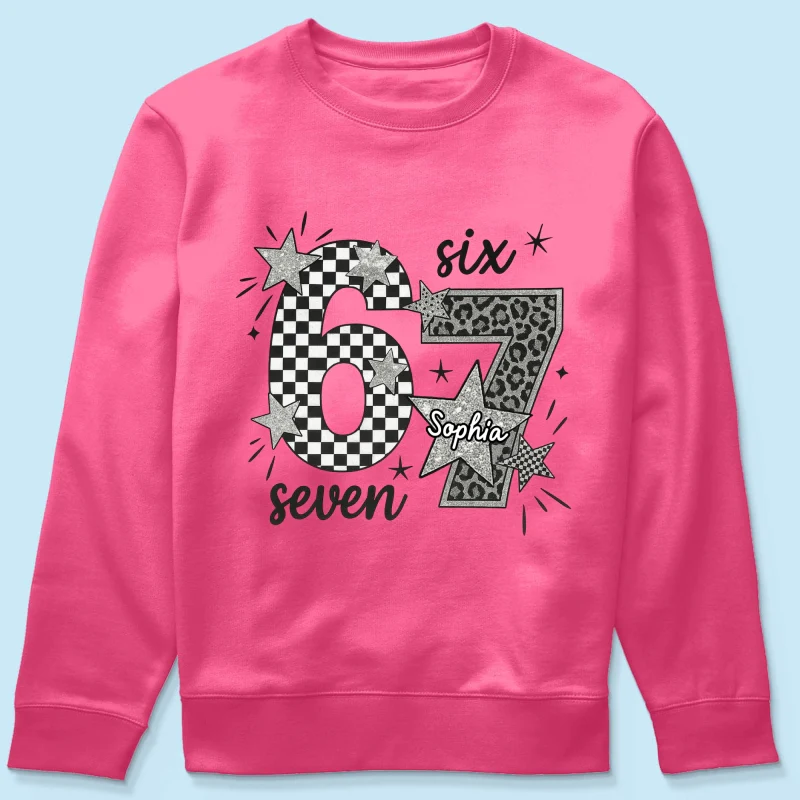 Viral Six Seven 67 Gen Z Funny Teen Slang - Personalized Shirt - Christmas Gift for Daughter, Son, Grandkids - Image 55