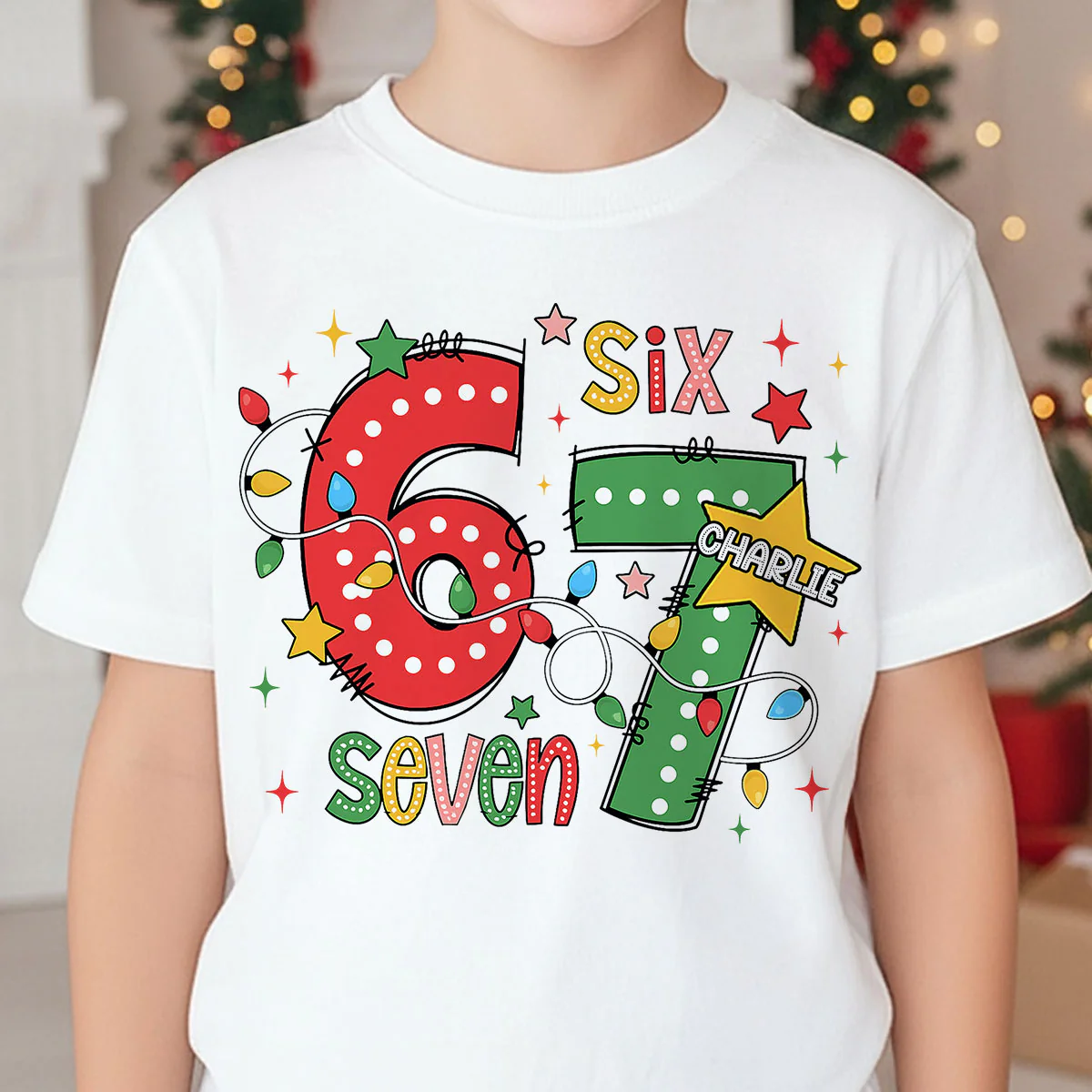 Viral Six Seven 67 Gen Z Funny Teen Slang - Personalized Shirt - Christmas Gift for Daughter, Son, Grandkids - Image 6