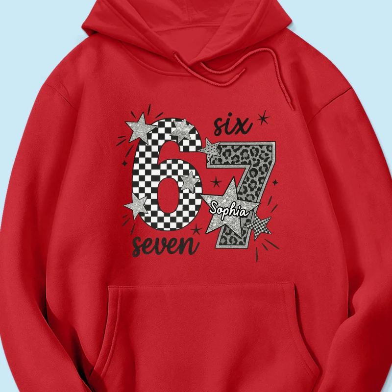 Viral Six Seven 67 Gen Z Funny Teen Slang - Personalized Shirt - Christmas Gift for Daughter, Son, Grandkids - Image 63