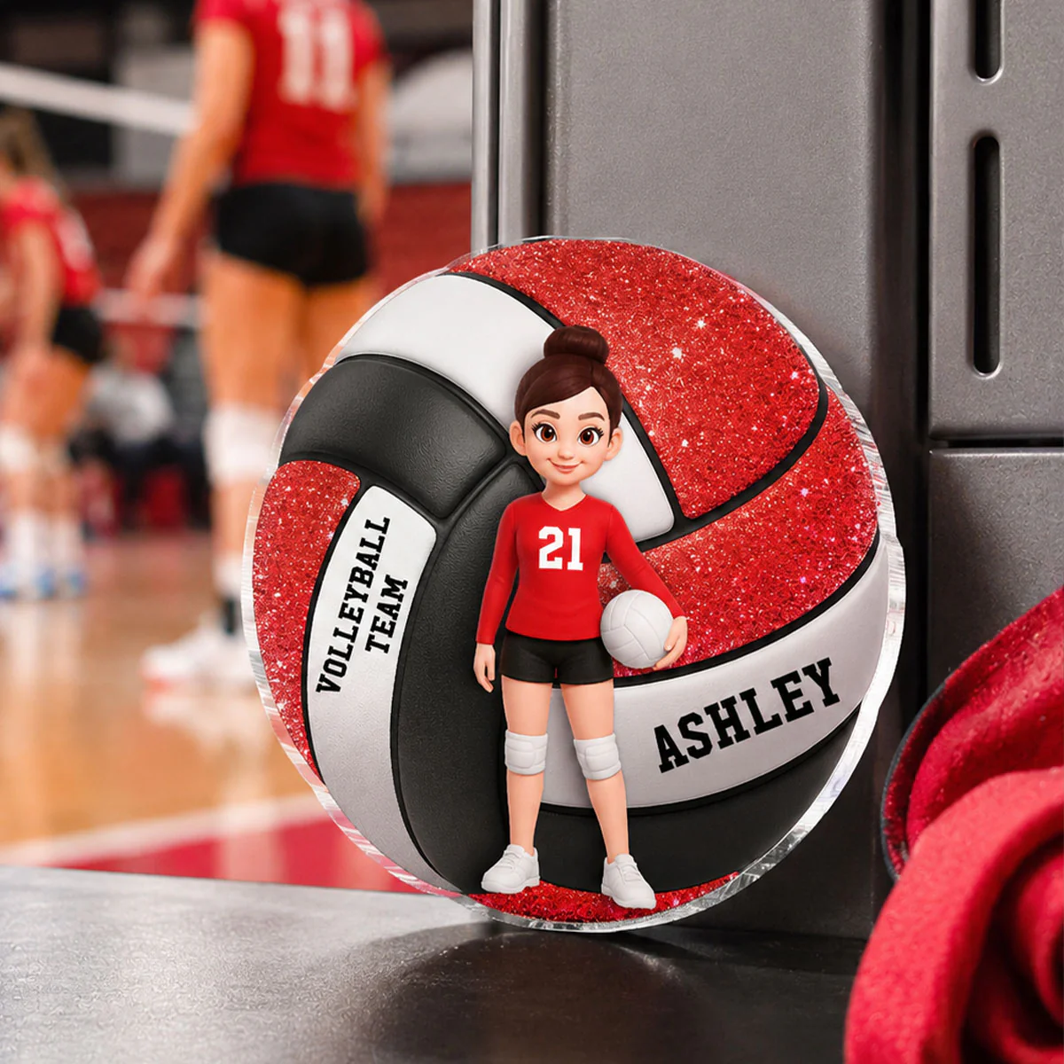 Volleyball Boy & Girl - Personalized Acrylic Locker Magnet - Back To School Gift For Daughters, Sons, Grandkids, Teenagers - Image 8