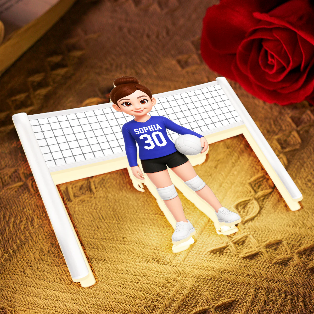 Volleyball Girl 3D Effect - Personalized Light Box - Christmas Gift For Teen Girls - Image 6