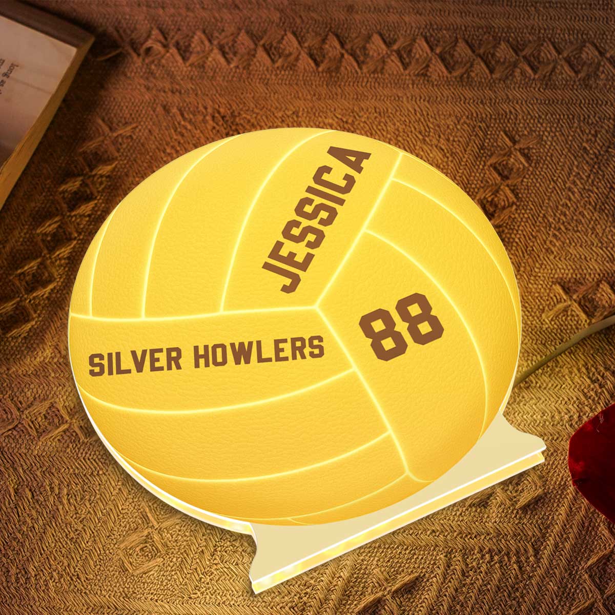 Volleyball Player Name - Personalized Light Box - Heartwarming Decor For Volleyball Player - Image 6