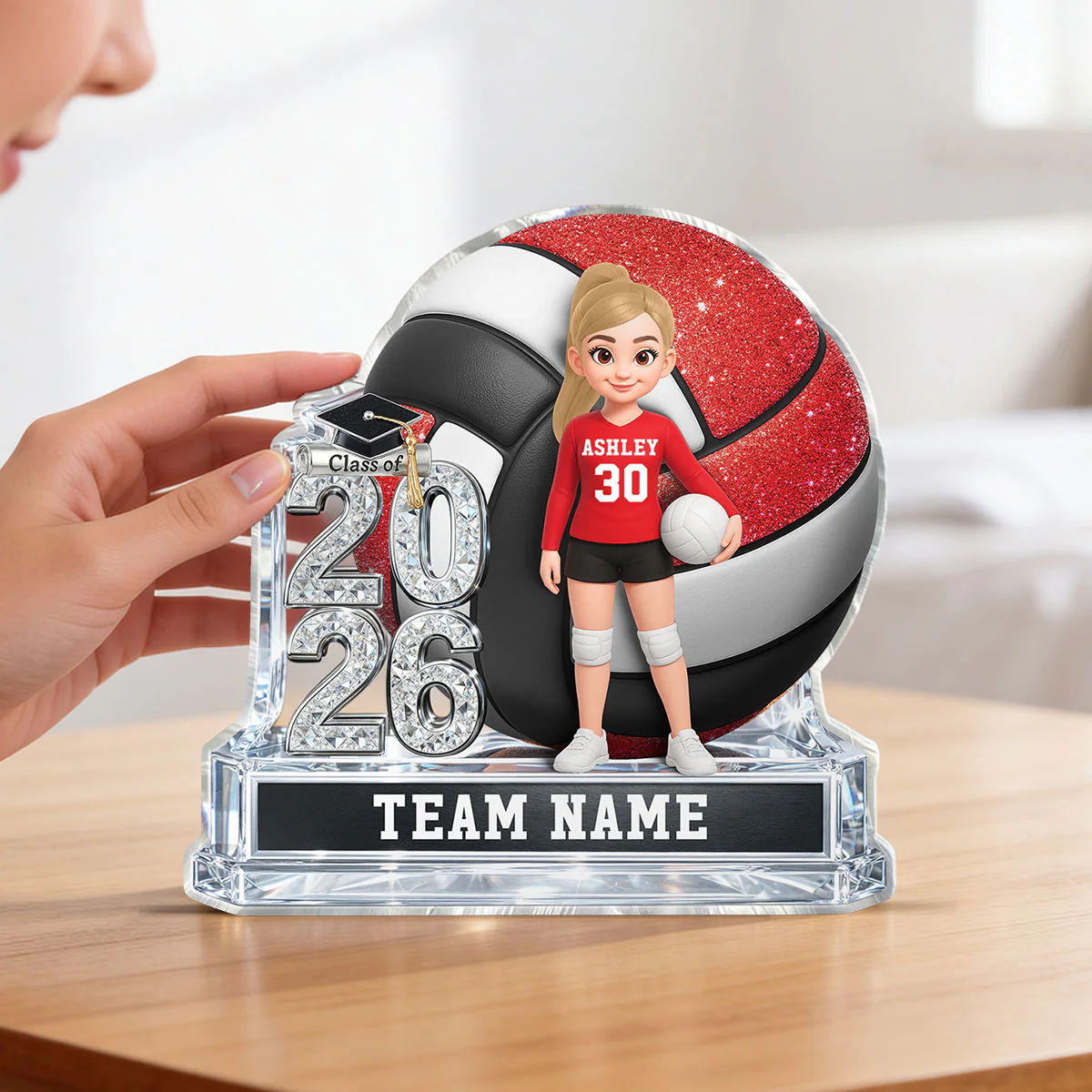 Volleyball Senior Keepsake 2D Flat - Personalized Acrylic Block Plaque - Graduation Gift For Daughter, Son Graduates, Class of 2026 - Image 15