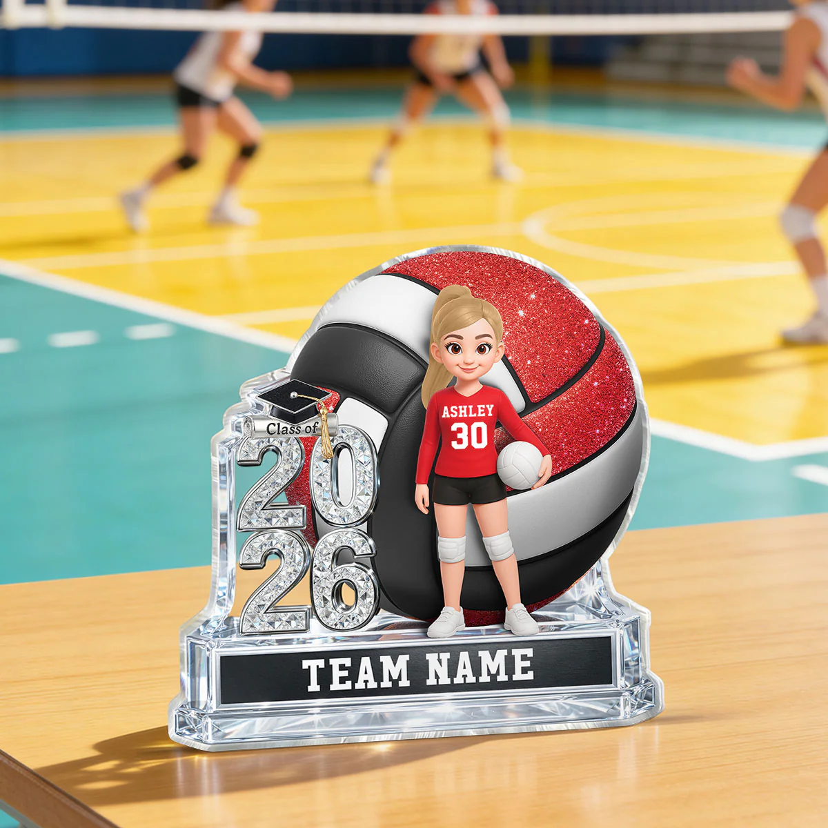 Volleyball Senior Keepsake 2D Flat - Personalized Acrylic Block Plaque - Graduation Gift For Daughter, Son Graduates, Class of 2026 - Image 16