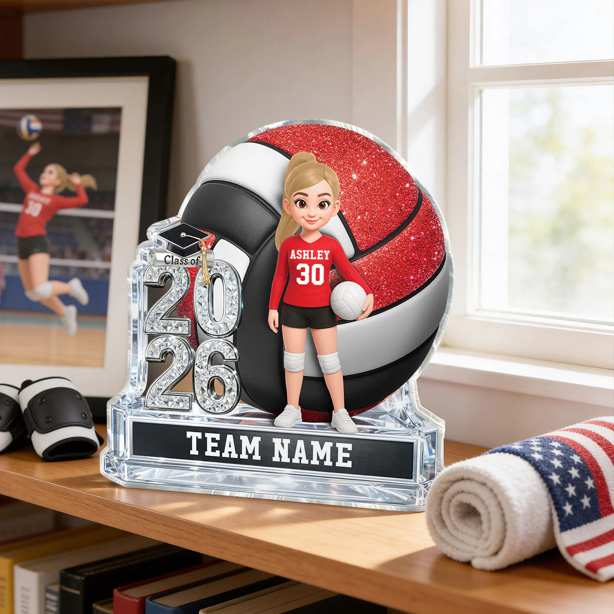 Volleyball Senior Keepsake 2D Flat - Personalized Acrylic Block Plaque - Graduation Gift For Daughter, Son Graduates, Class of 2026 - Image 17