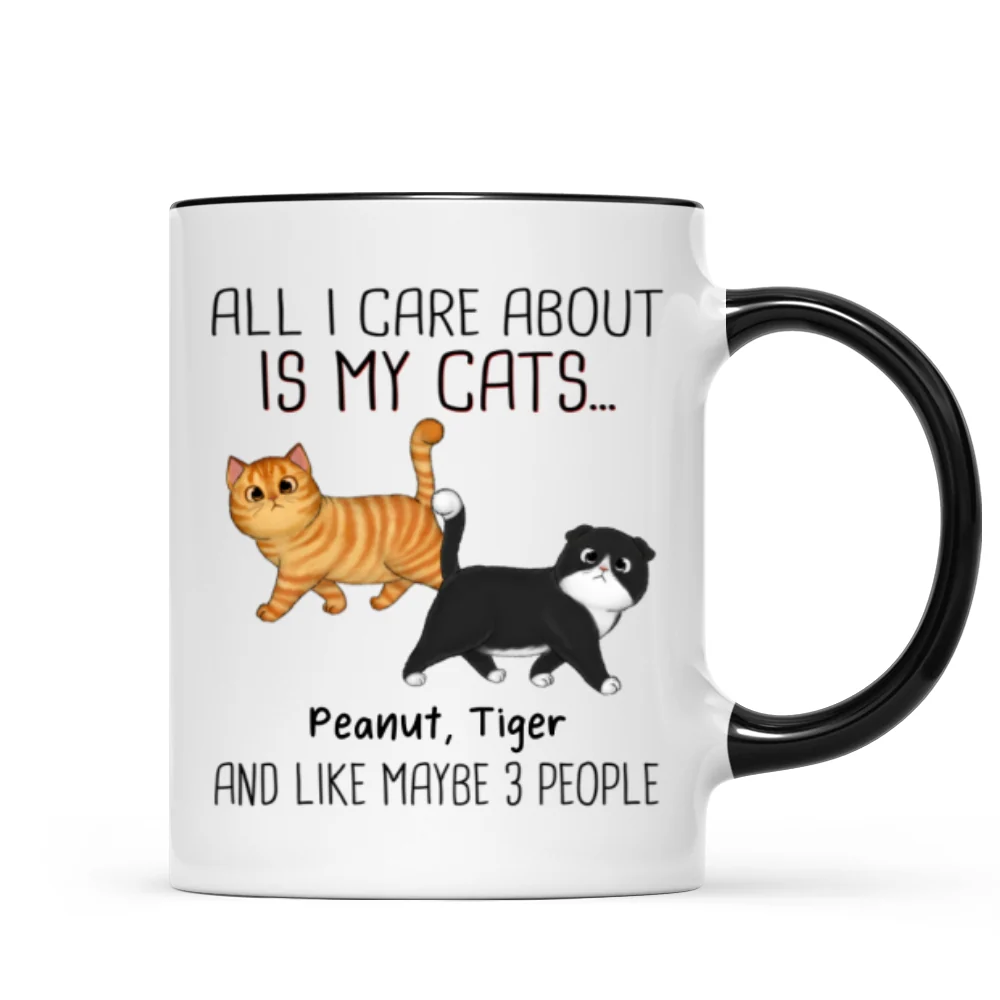 Walking Fluffy Cats Gift For Cat Lovers Personalized Mug - Image 5