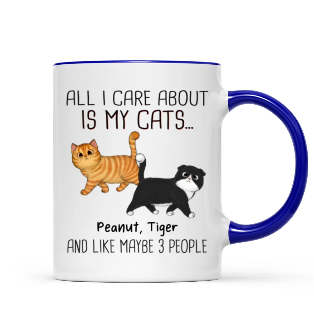 Walking Fluffy Cats Gift For Cat Lovers Personalized Mug - Image 6