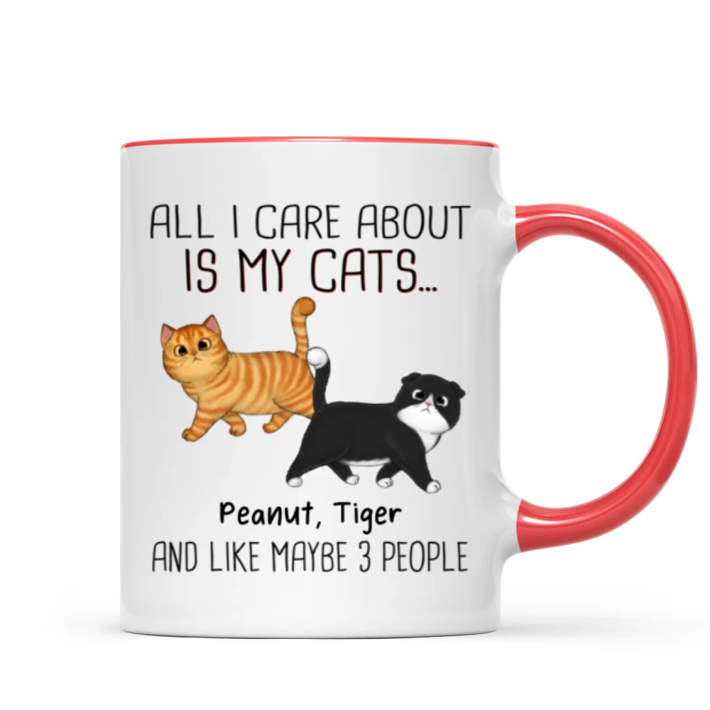 Walking Fluffy Cats Gift For Cat Lovers Personalized Mug - Image 7