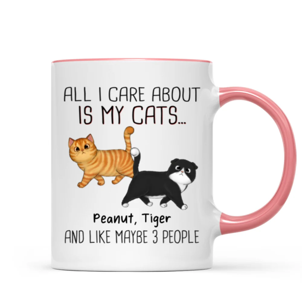 Walking Fluffy Cats Gift For Cat Lovers Personalized Mug - Image 9
