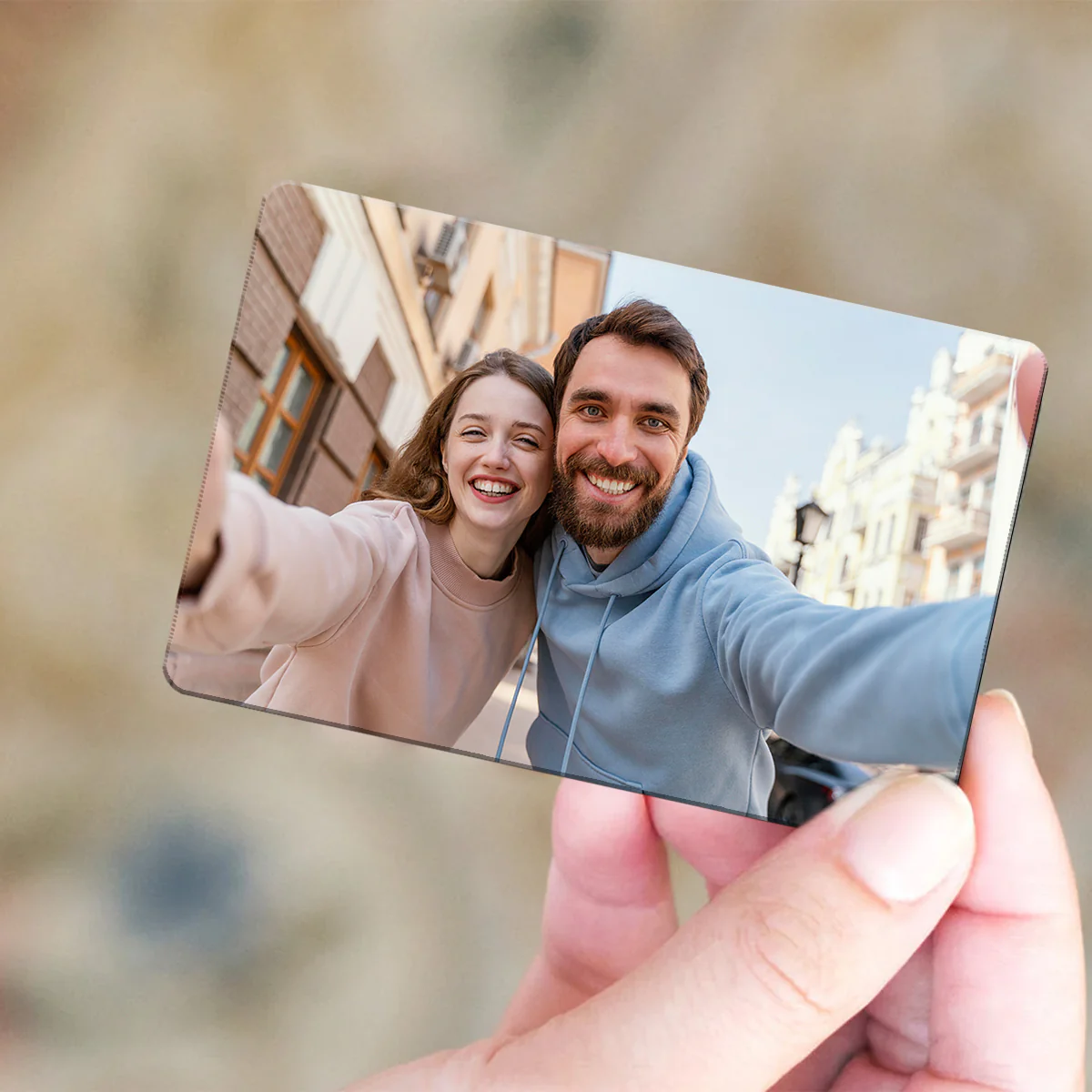 Wallet Insert Keepsake Custom Photo & Message Personalized Metal Wallet Card - Image 5