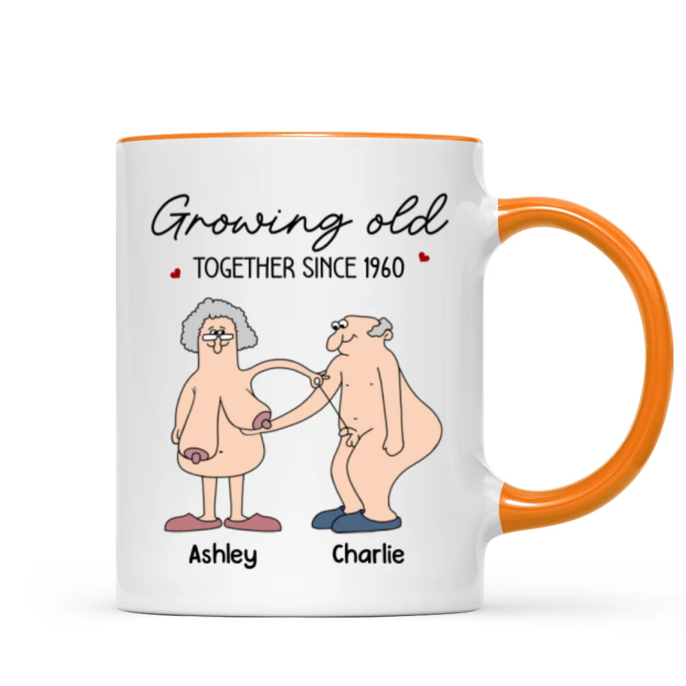 Want To Grow Old With You Funny Old Couple Anniversary Keepsake Gift Personalized Mug - Image 17
