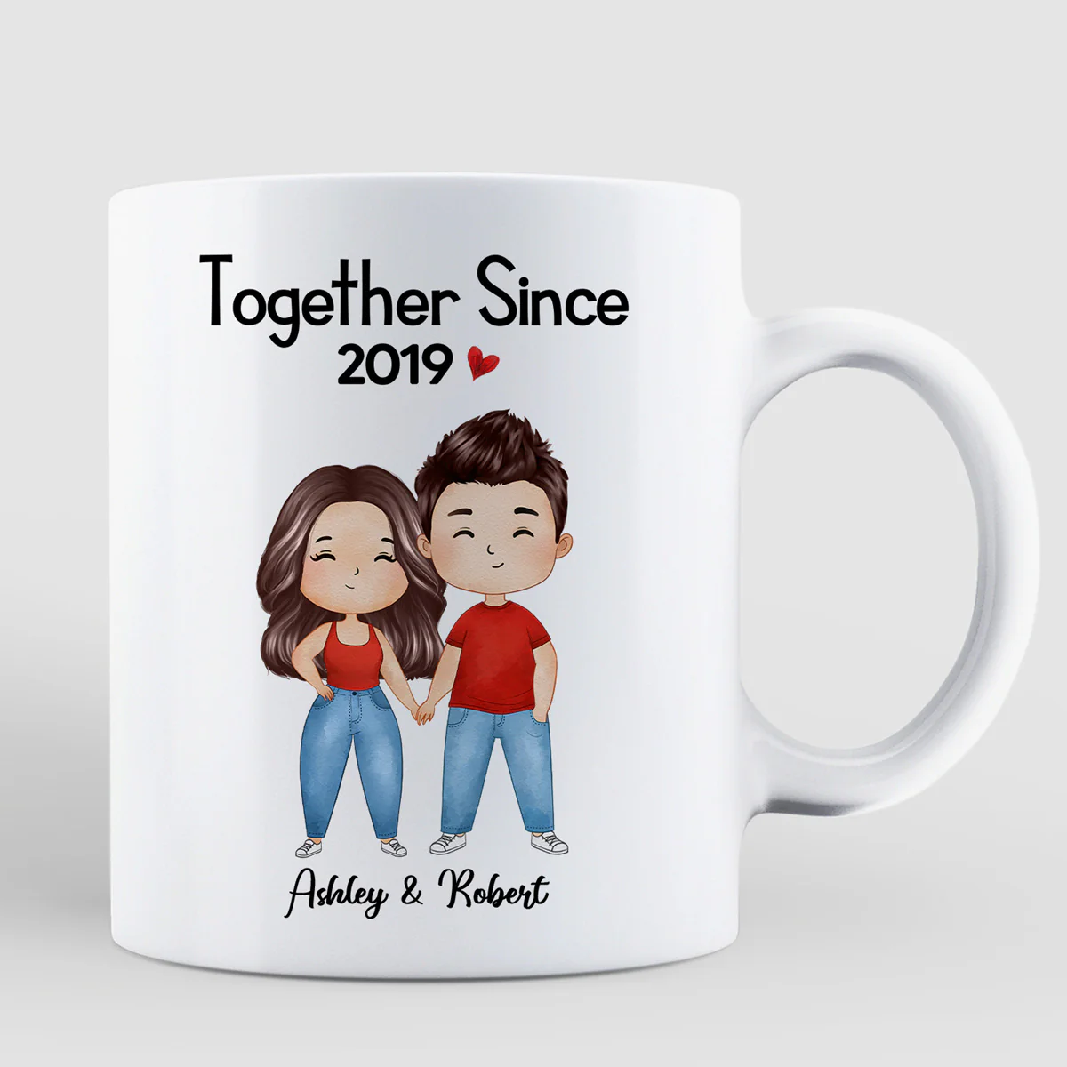 Watercolor Couple Gift For Him Gift For Her Personalized Mug