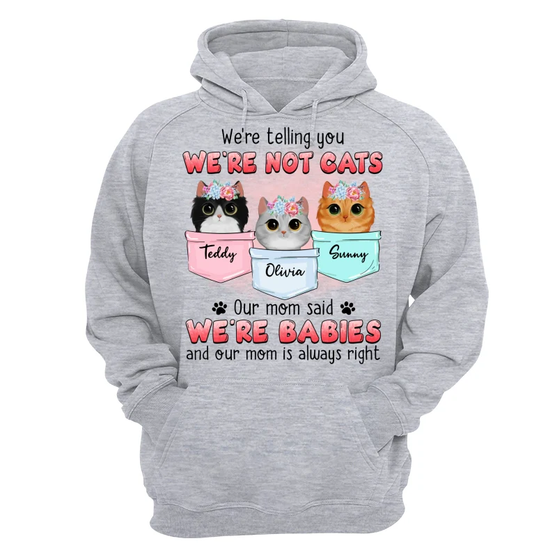 Watercolor Cute Cats Baby Mom Said Gift For Cat Lovers Personalized Shirt - Image 14