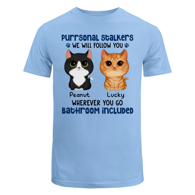 Watercolor Cute Cats Purrsonal Stalkers Personalized Shirt - Image 8