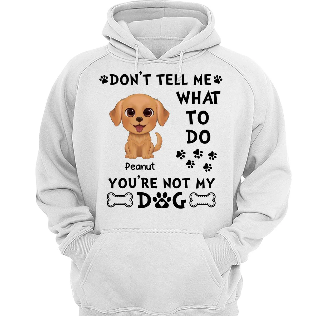 Watercolor Cute Dogs Don‘t Tell Me What To Do Personalized Shirt - Image 3