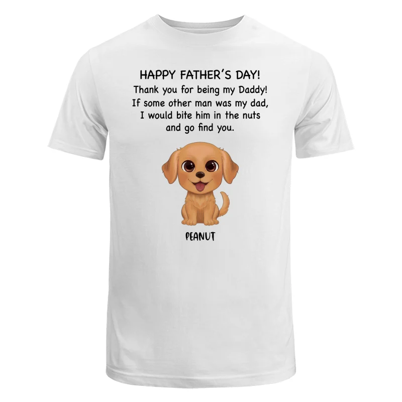 Watercolor Cute Dogs Happy Father‘s Day Gift For Dog Dad Dog Lovers Personalized Shirt - Image 5
