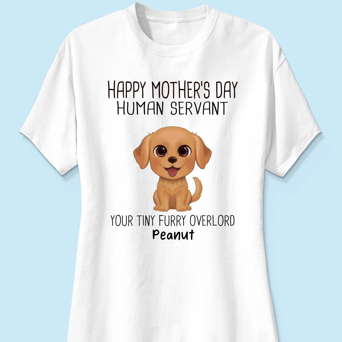 Watercolor Cute Dogs Happy Mother‘s Day Dog Human Servant Personalized Shirt - Image 11