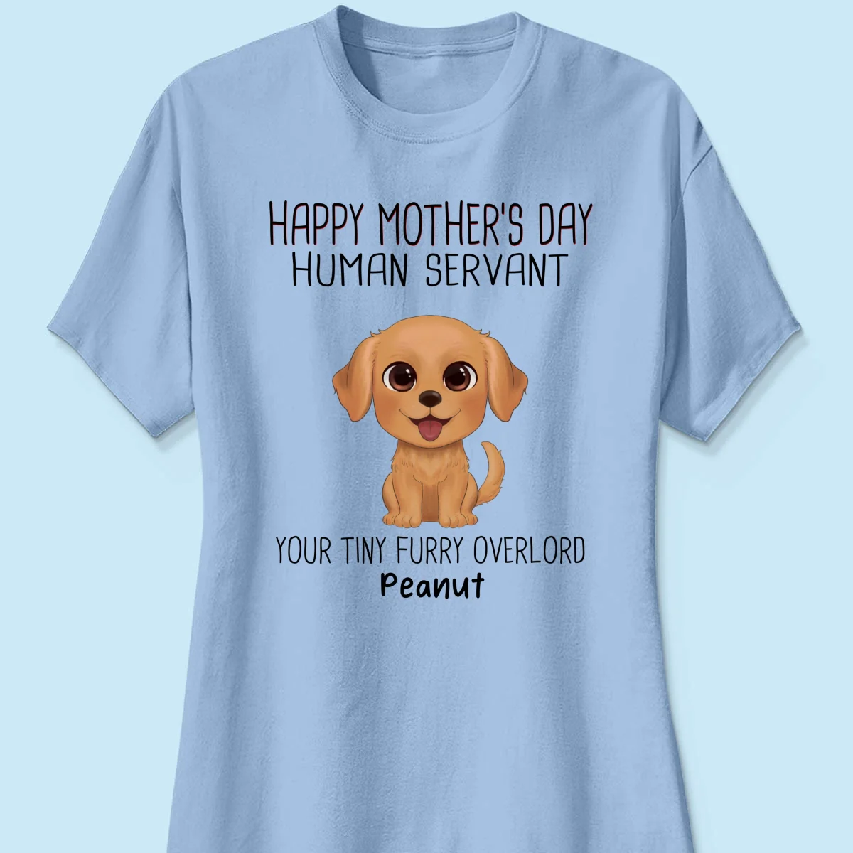 Watercolor Cute Dogs Happy Mother‘s Day Dog Human Servant Personalized Shirt - Image 14