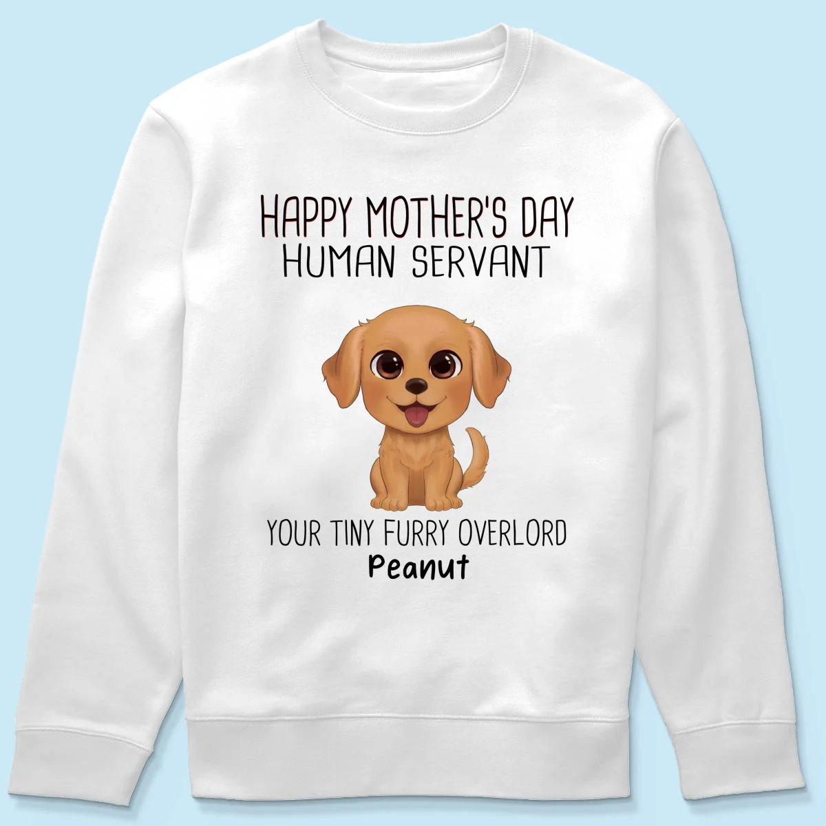 Watercolor Cute Dogs Happy Mother‘s Day Dog Human Servant Personalized Shirt - Image 19