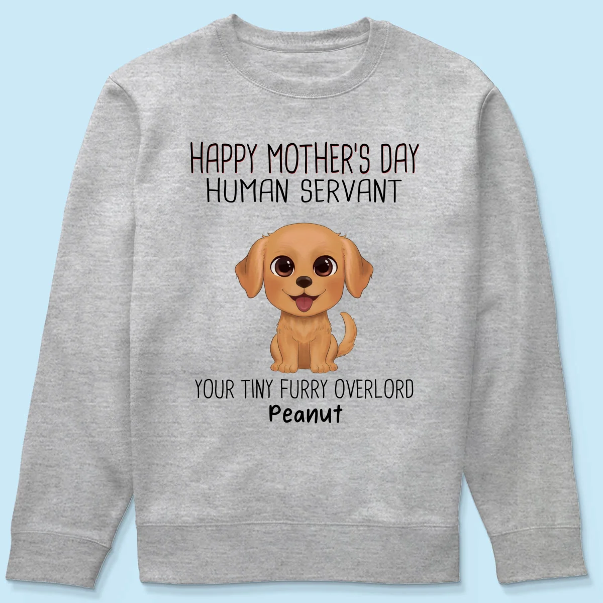 Watercolor Cute Dogs Happy Mother‘s Day Dog Human Servant Personalized Shirt - Image 20