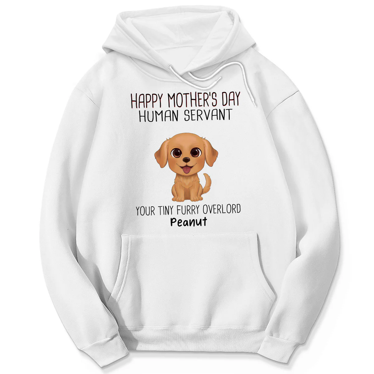 Watercolor Cute Dogs Happy Mother‘s Day Dog Human Servant Personalized Shirt - Image 5