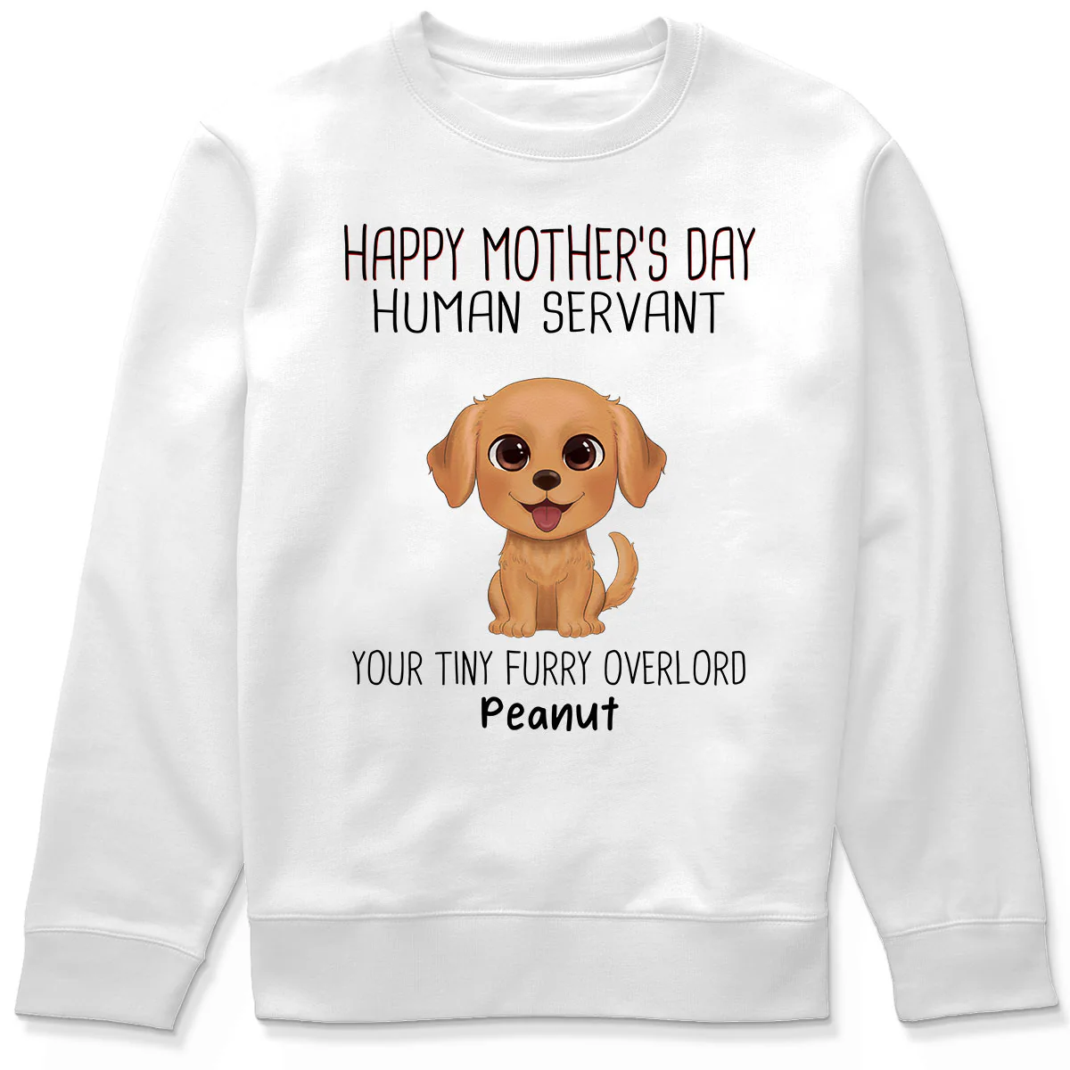 Watercolor Cute Dogs Happy Mother‘s Day Dog Human Servant Personalized Shirt - Image 6