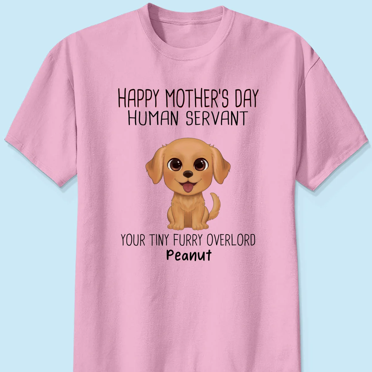 Watercolor Cute Dogs Happy Mother‘s Day Dog Human Servant Personalized Shirt - Image 9
