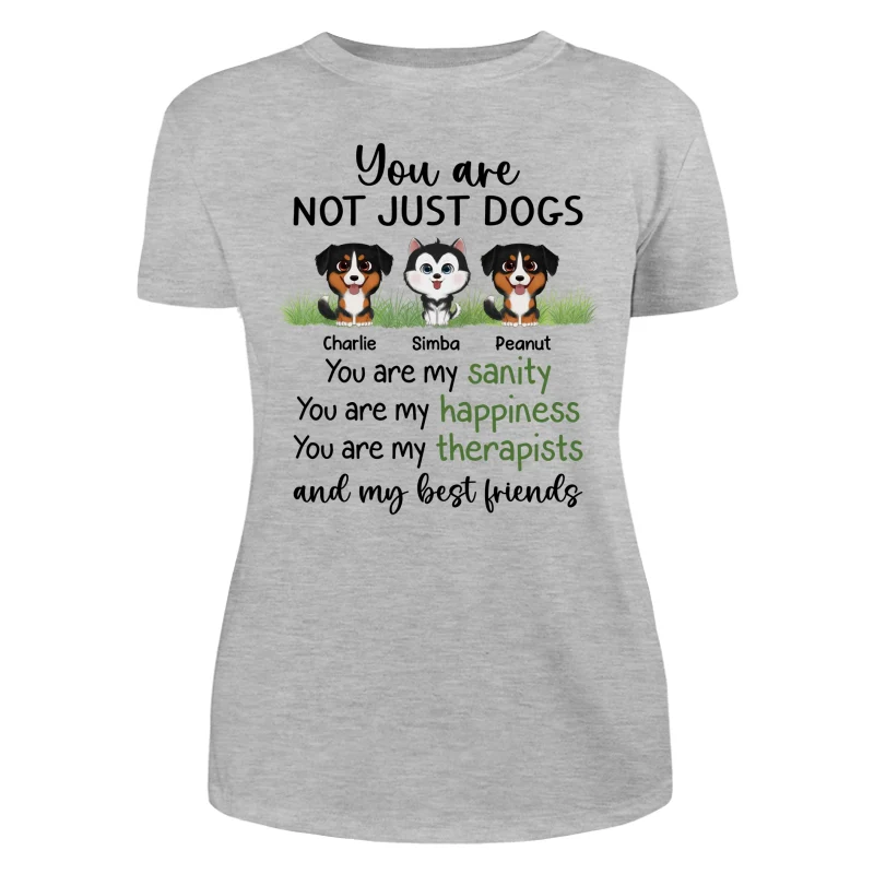 Watercolor Cute Dogs Sanity Best Friends Personalized Shirt - Image 10