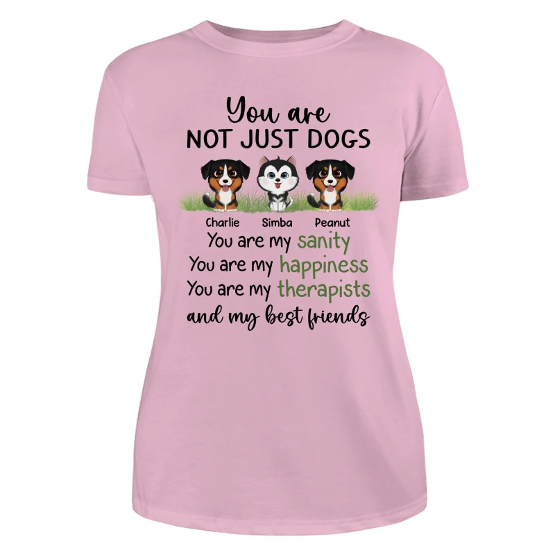 Watercolor Cute Dogs Sanity Best Friends Personalized Shirt - Image 11