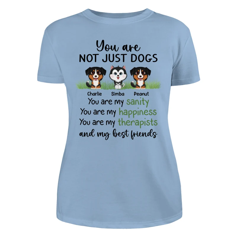 Watercolor Cute Dogs Sanity Best Friends Personalized Shirt - Image 12