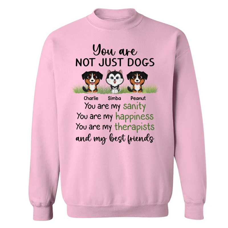 Watercolor Cute Dogs Sanity Best Friends Personalized Shirt - Image 19