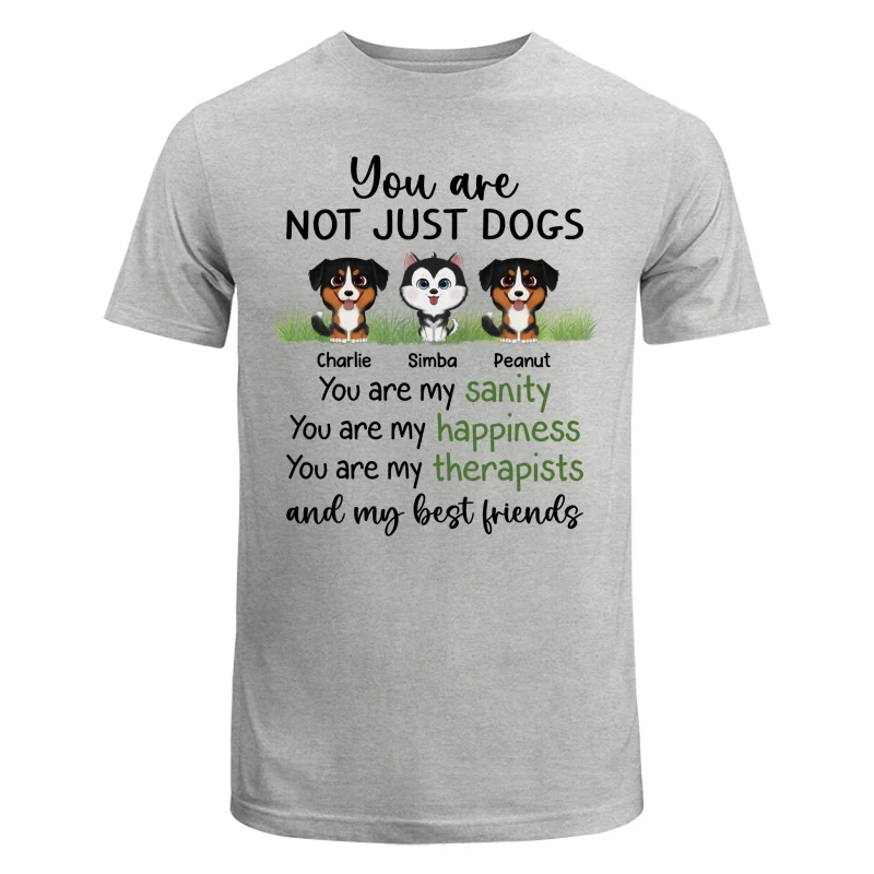 Watercolor Cute Dogs Sanity Best Friends Personalized Shirt - Image 6