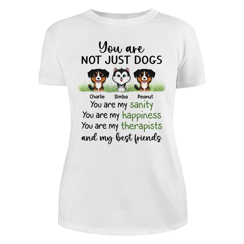 Watercolor Cute Dogs Sanity Best Friends Personalized Shirt - Image 9
