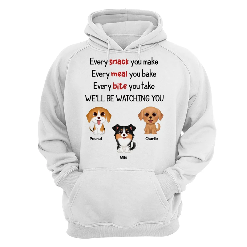 Watercolor Cute Dogs We‘ll Be Watching You Gift For Dog Lovers Personalized Shirt - Image 13