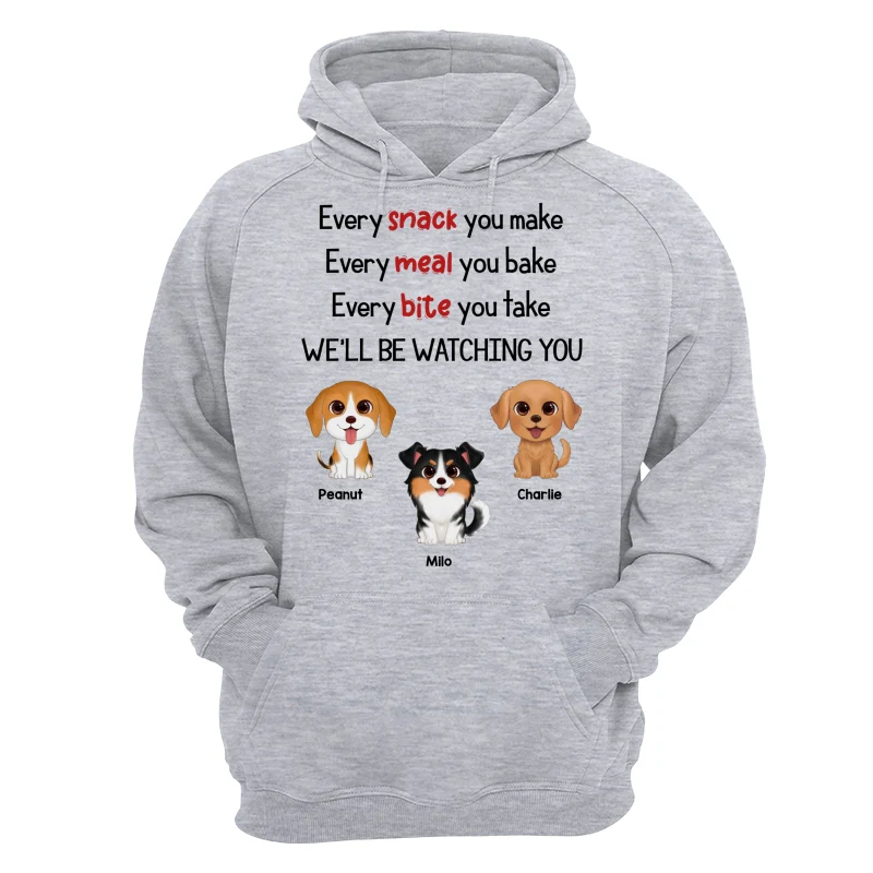 Watercolor Cute Dogs We‘ll Be Watching You Gift For Dog Lovers Personalized Shirt - Image 14