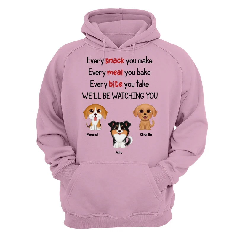 Watercolor Cute Dogs We‘ll Be Watching You Gift For Dog Lovers Personalized Shirt - Image 15