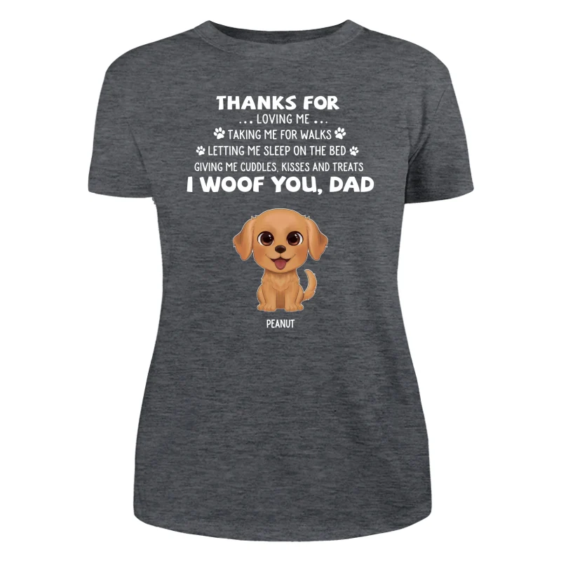 Watercolor Cute Dogs We Woof You Gift For Dog Mom Dog Dad Personalized Shirt - Image 10