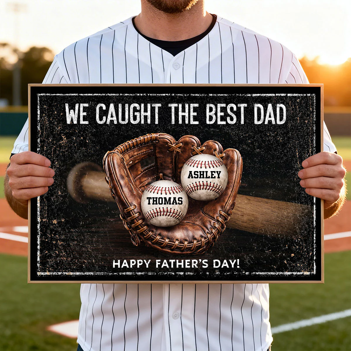 We Caught The Best Dad - Personalized Poster - Heartfelt Father's Day Gift for Dad, Husband - Image 3