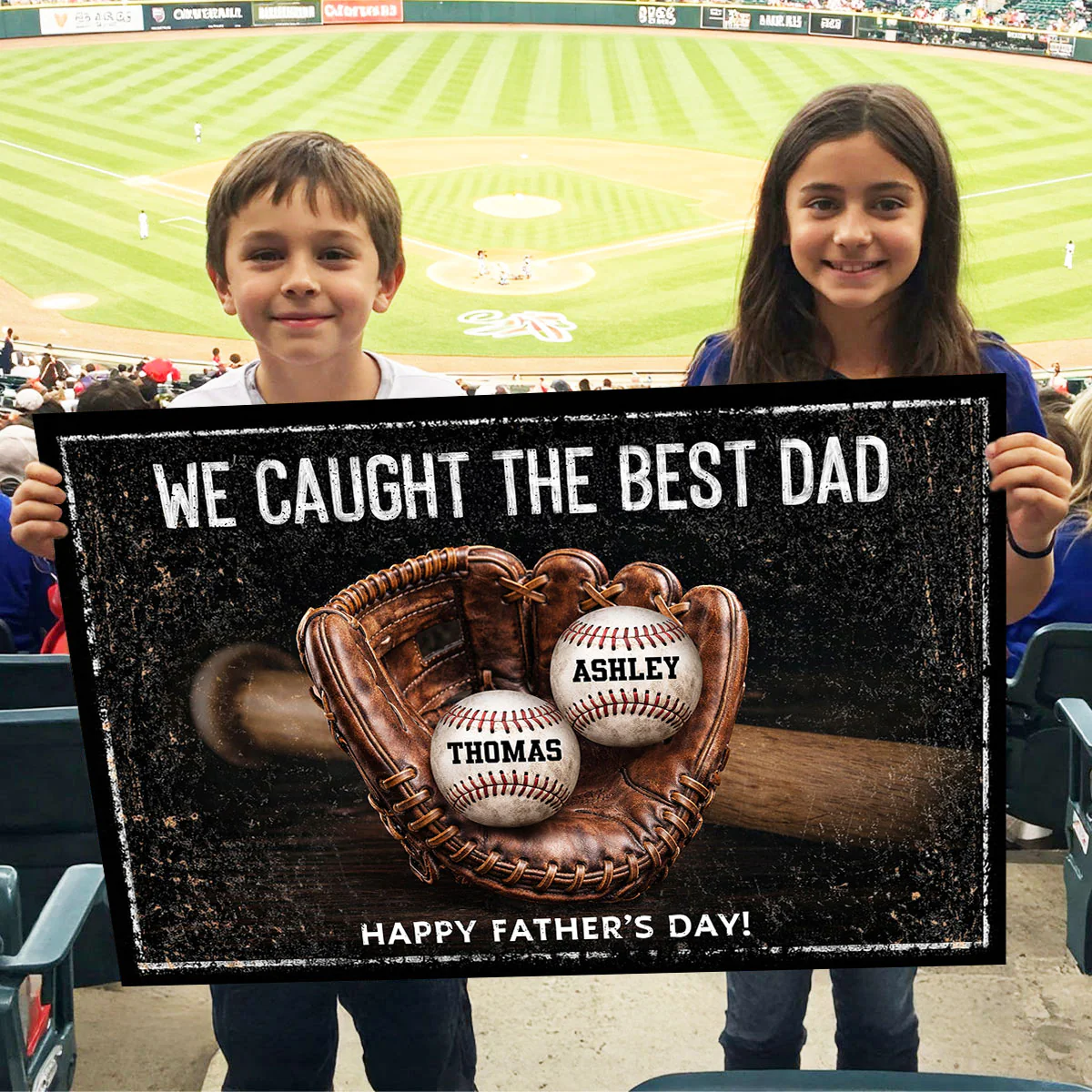 We Caught The Best Dad - Personalized Poster - Heartfelt Father's Day Gift for Dad, Husband - Image 4