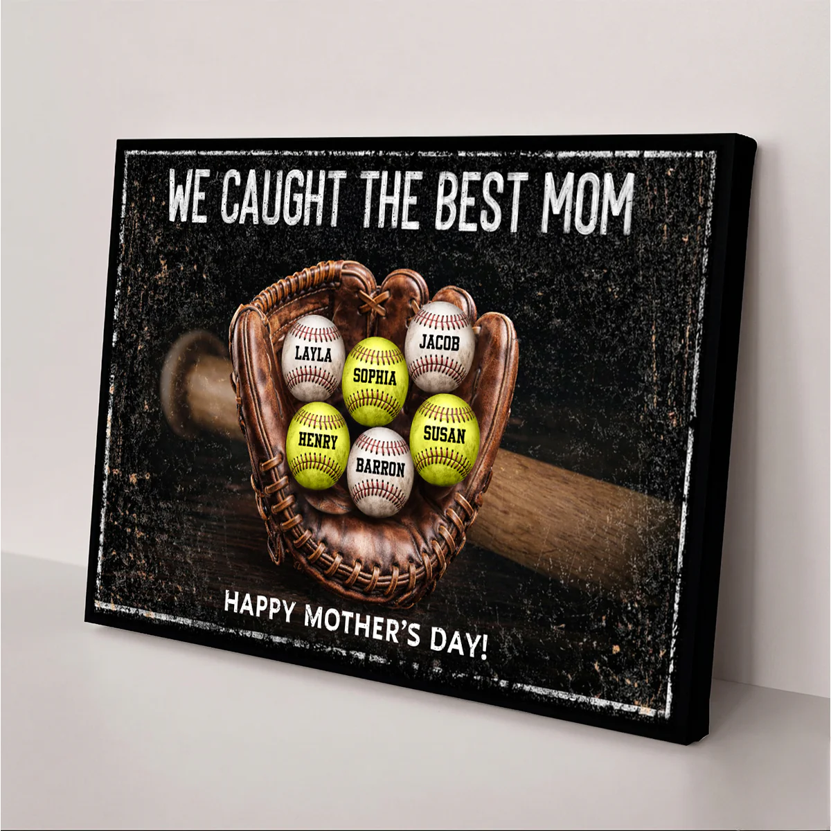 We Caught The Best Mom Dad Grandparents - Personalized Canvas - Heartfelt Gift for Her, for Him - Image 2