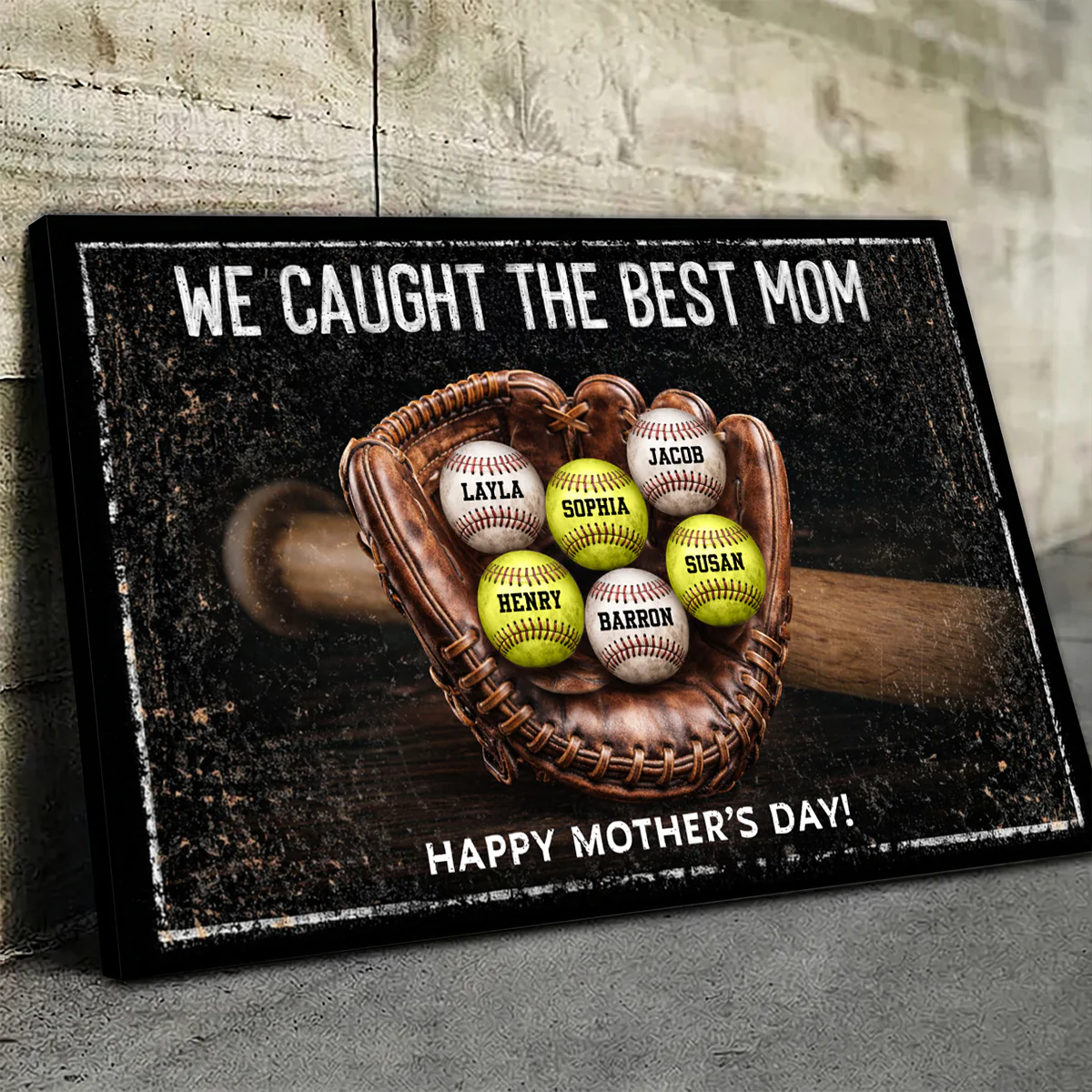 We Caught The Best Mom Dad Grandparents - Personalized Canvas - Heartfelt Gift for Her, for Him - Image 5