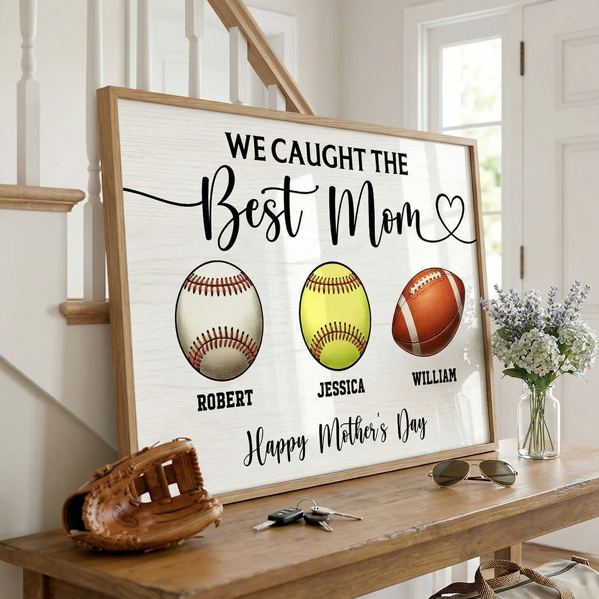 We Caught The Best Mom Sport Mom - Personalized Poster - Mother's Day Gift For Mom, Wife - Image 12