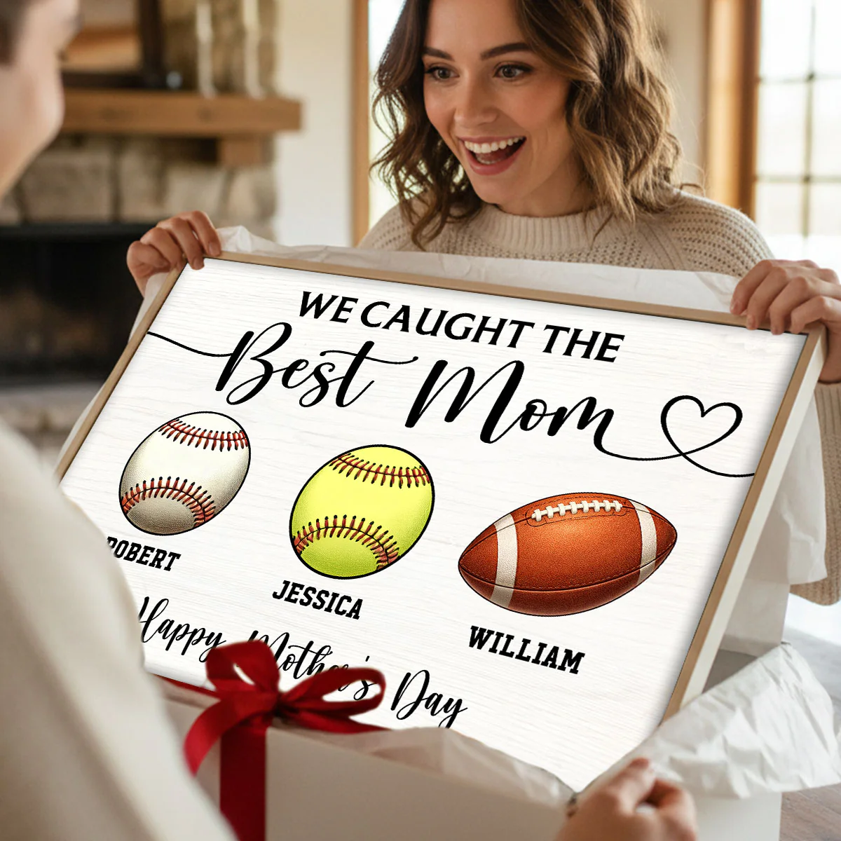 We Caught The Best Mom Sport Mom - Personalized Poster - Mother's Day Gift For Mom, Wife - Image 9