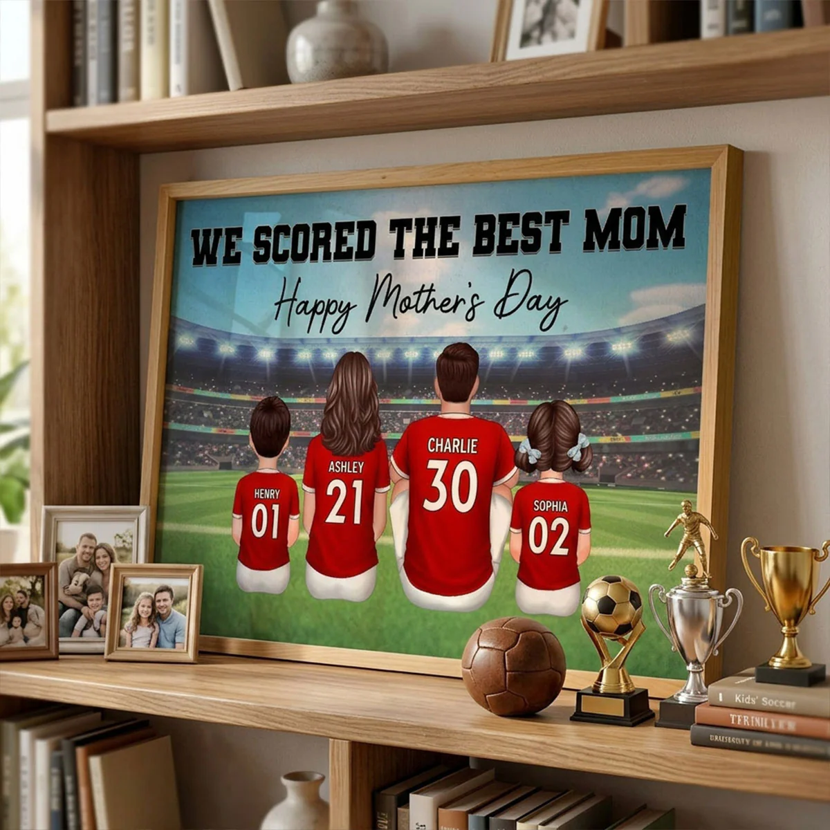 We Scored The Best Mom Family At Stadium - Personalized Poster - Mother's Day Gift For Soccer Mom - Image 10