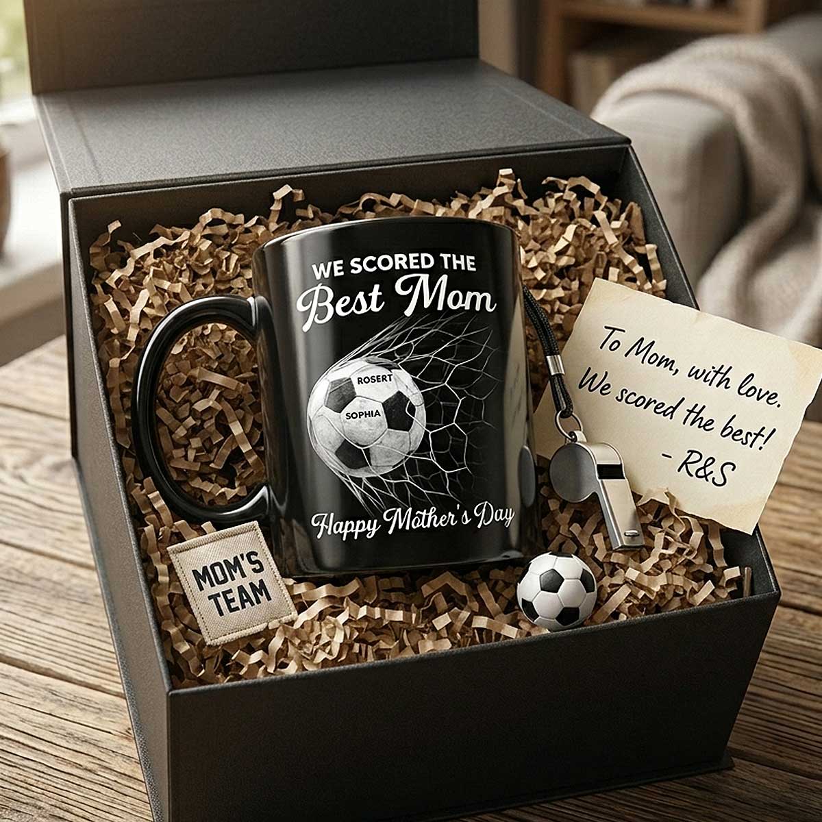 We Scored The Best Mom - Personalized Mug - Mother's Day Gift For Soccer Mom - Image 2