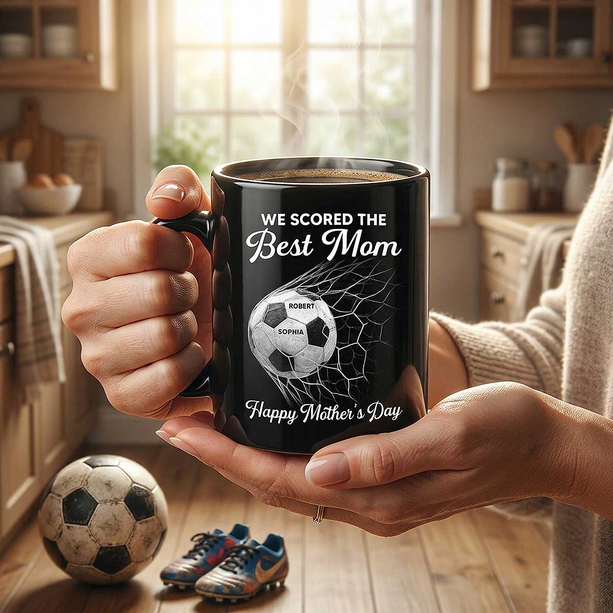 We Scored The Best Mom - Personalized Mug - Mother's Day Gift For Soccer Mom - Image 5