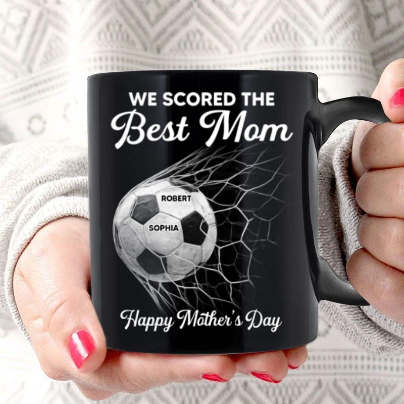 We Scored The Best Mom - Personalized Mug - Mother's Day Gift For Soccer Mom - Image 6