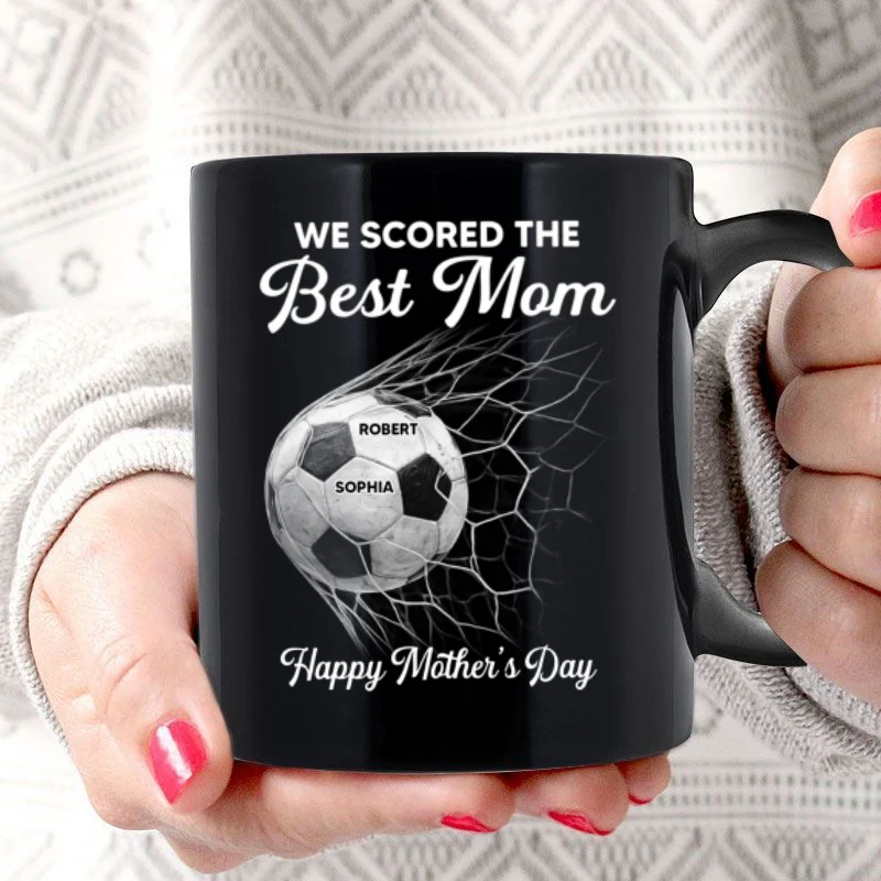 We Scored The Best Mom - Personalized Mug - Mother's Day Gift For Soccer Mom - Image 7