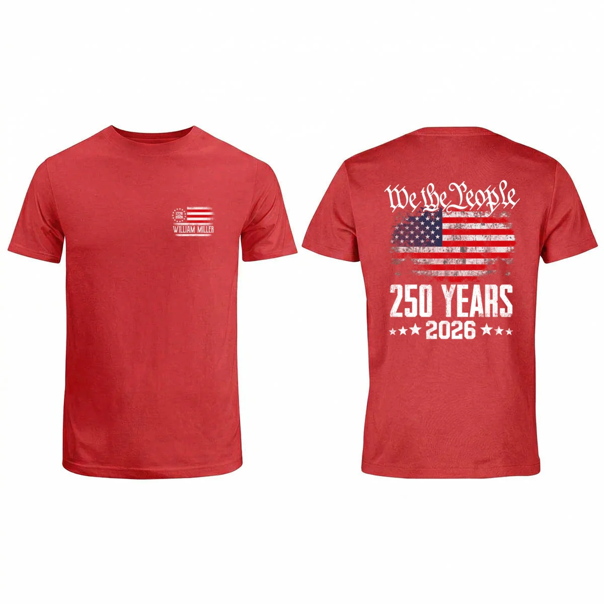 We The People Custom Name - Personalized Shirt - United States 250th Anniversary USA Patriotic - Image 10
